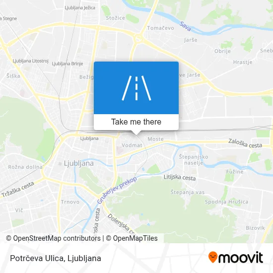 Potrčeva Ulica map