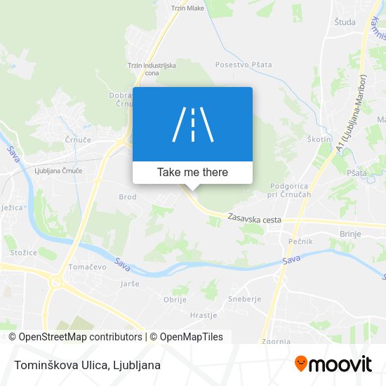 Tominškova Ulica map