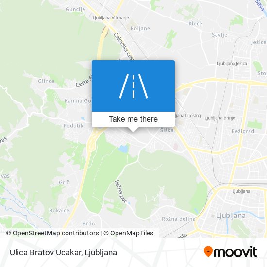 Ulica Bratov Učakar map