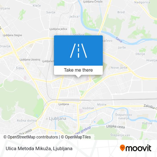Ulica Metoda Mikuža map