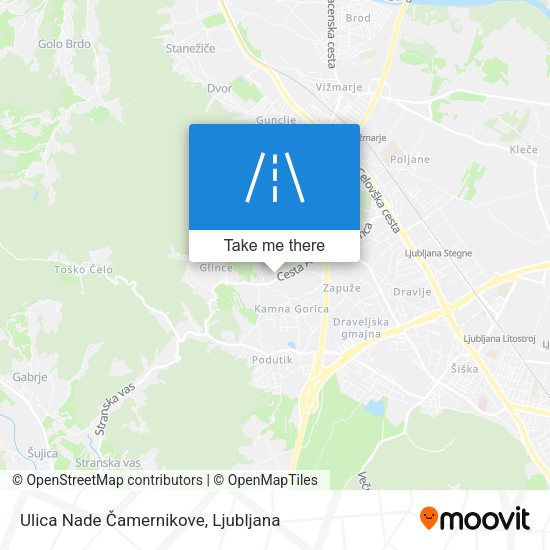 Ulica Nade Čamernikove map