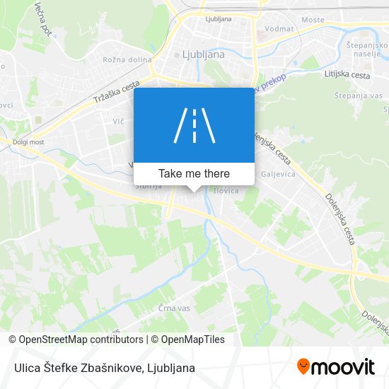 Ulica Štefke Zbašnikove map