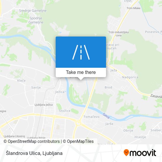 Šlandrova Ulica map