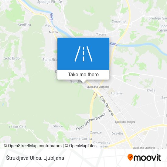 Štrukljeva Ulica map