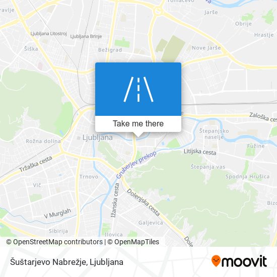 Šuštarjevo Nabrežje map