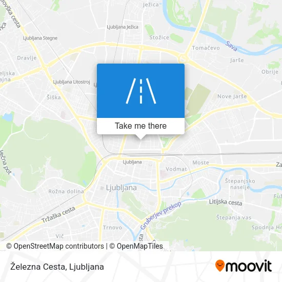 Železna Cesta map