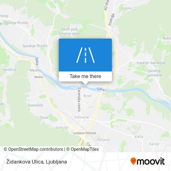 Židankova Ulica map