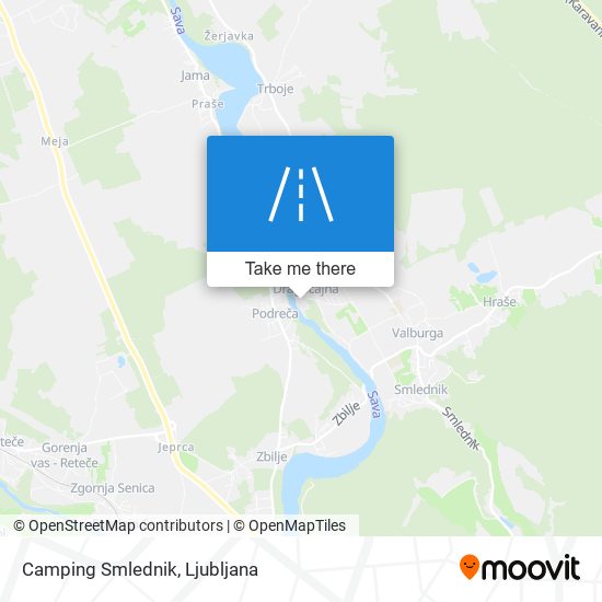 Camping Smlednik map