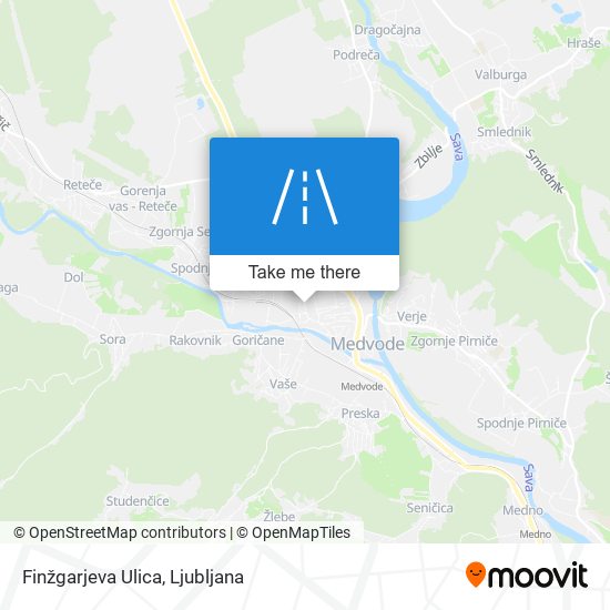 Finžgarjeva Ulica map
