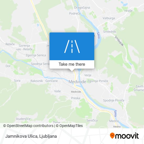 Jamnikova Ulica map