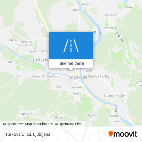 Turkova Ulica map