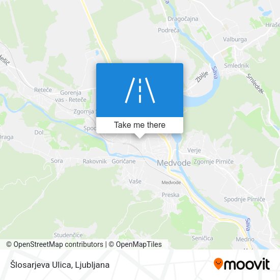 Šlosarjeva Ulica map
