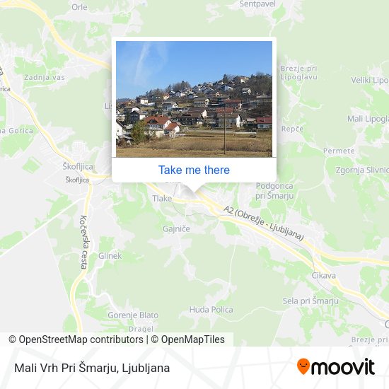 Mali Vrh Pri Šmarju map
