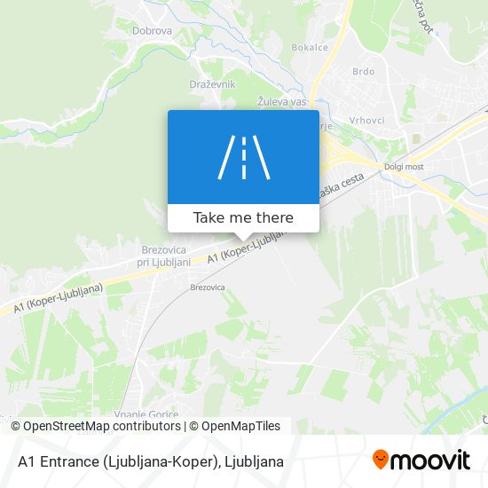 A1 Entrance (Ljubljana-Koper) map