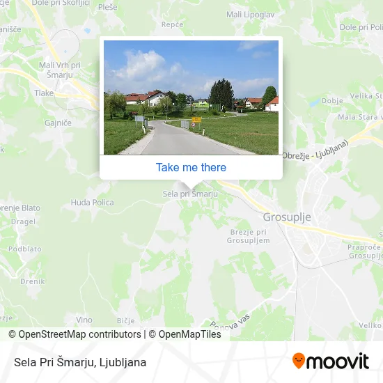 Sela Pri Šmarju map