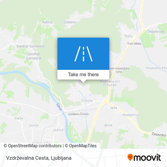 Vzdrževalna Cesta map