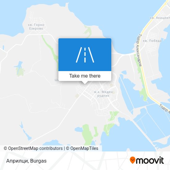 Карта Априлци