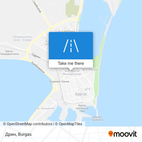 Дрин map