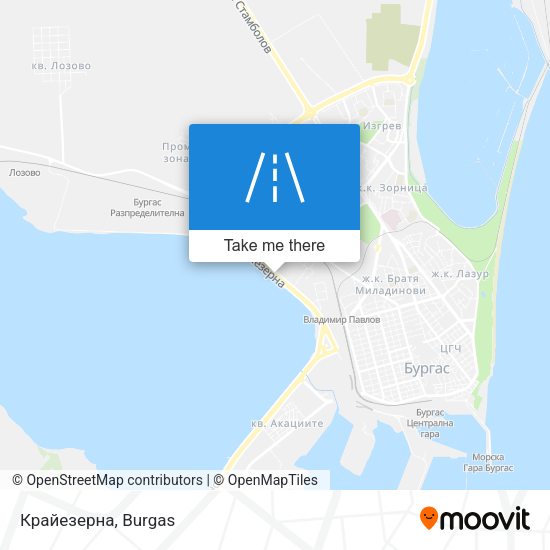 Крайезерна map