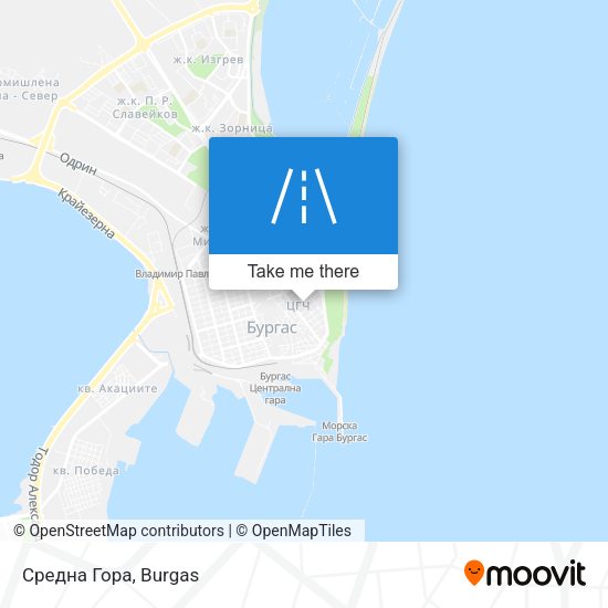 Средна Гора map