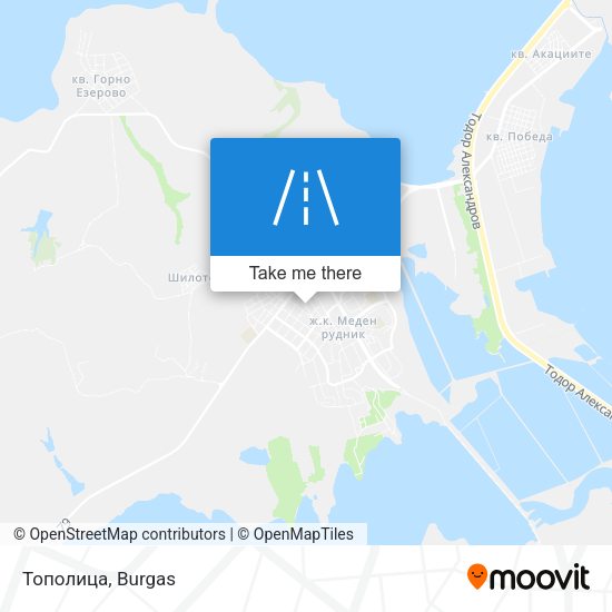 Тополица map
