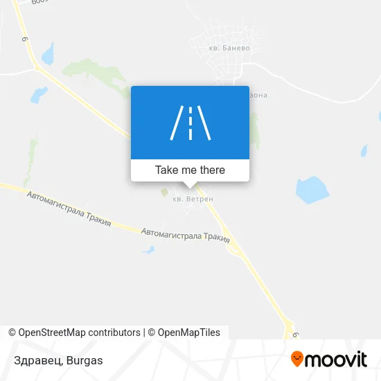 Карта Здравец