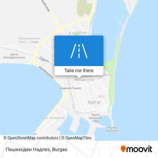 Карта Пешeходен Надлез