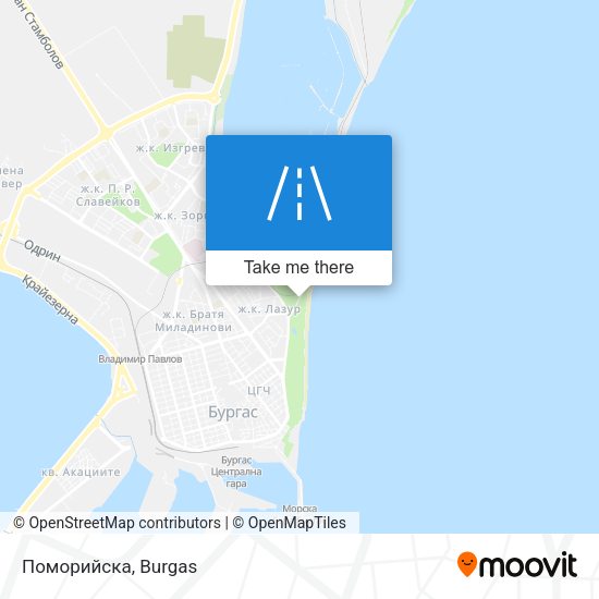 Поморийска map