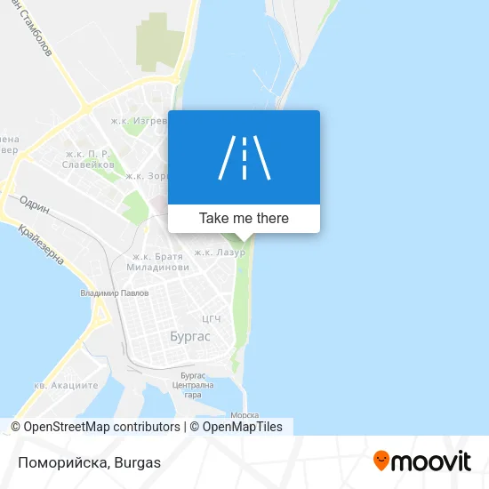Карта Поморийска