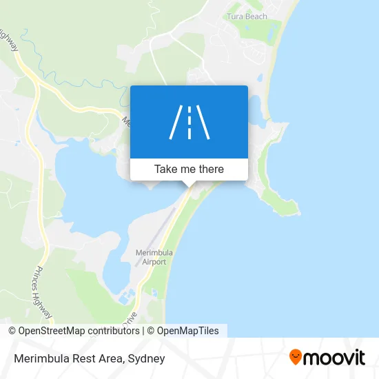 Mapa Merimbula Rest Area