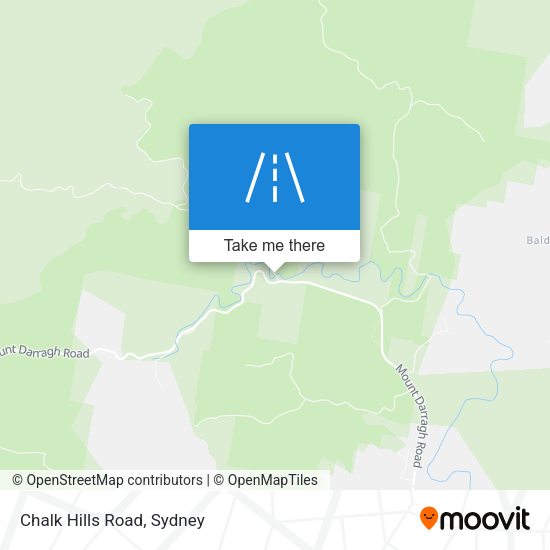 Chalk Hills Road map