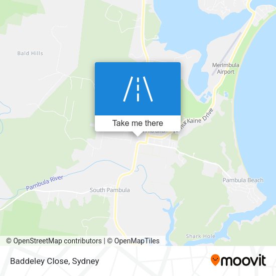 Baddeley Close map