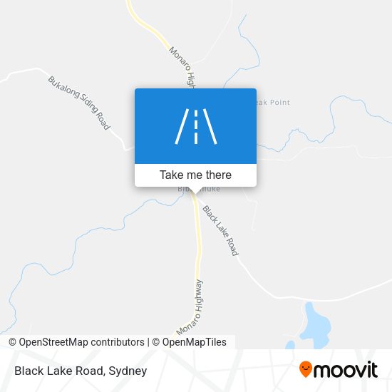 Black Lake Road map