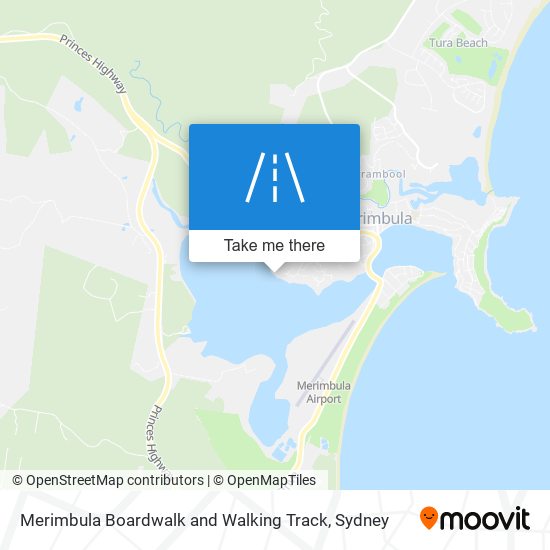 Merimbula Boardwalk and Walking Track map