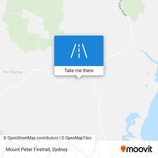 Mount Peter Firetrail map