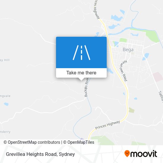 Grevillea Heights Road map
