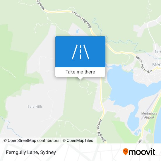 Ferngully Lane map