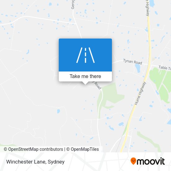 Winchester Lane map