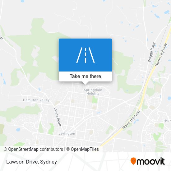 Lawson Drive map