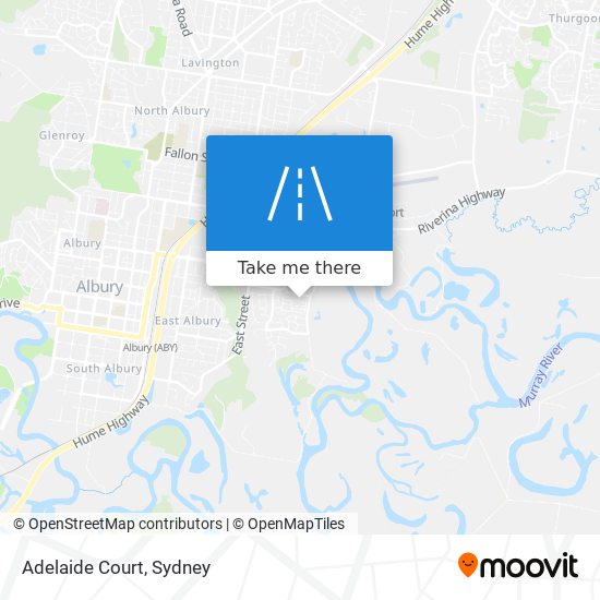 Mapa Adelaide Court