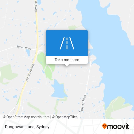 Dungowan Lane map