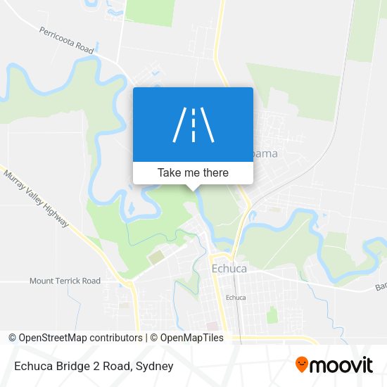 Echuca Bridge 2 Road map