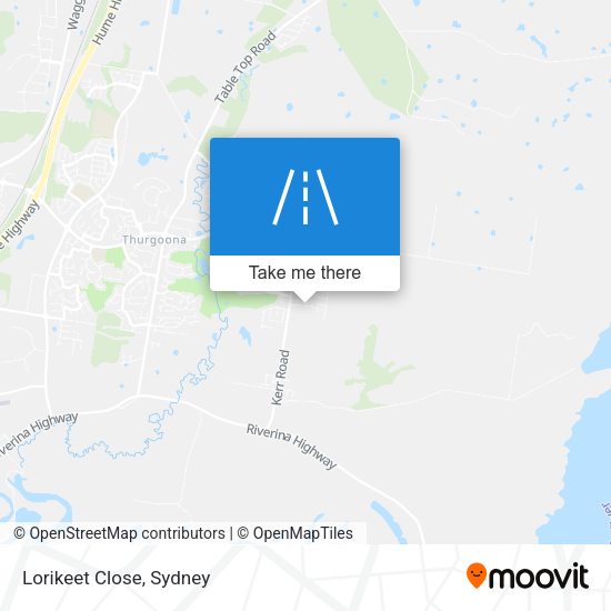Lorikeet Close map
