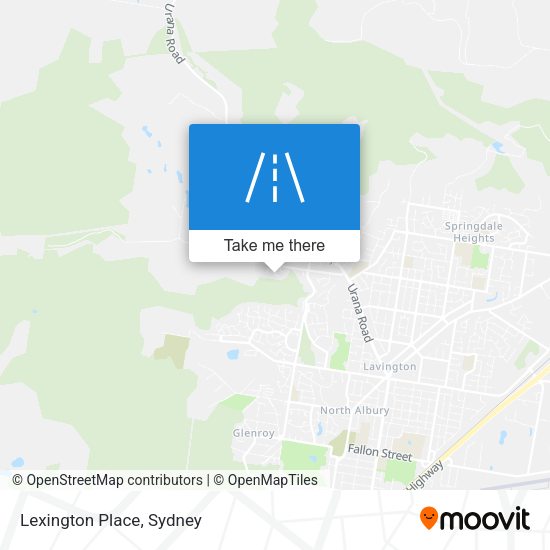 Lexington Place map