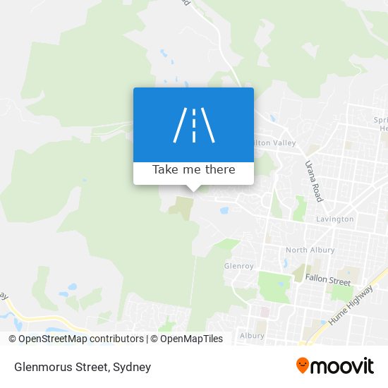 Mapa Glenmorus Street