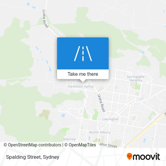 Spalding Street map