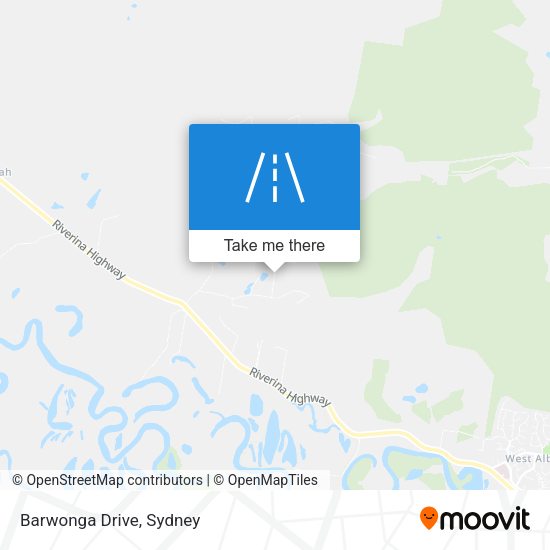 Barwonga Drive map