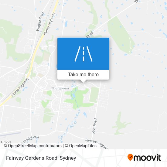 Fairway Gardens Road map