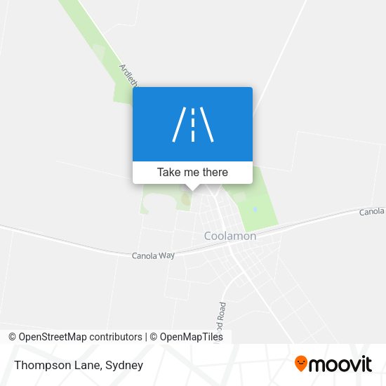 Thompson Lane map