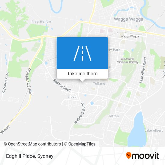 Edghill Place map